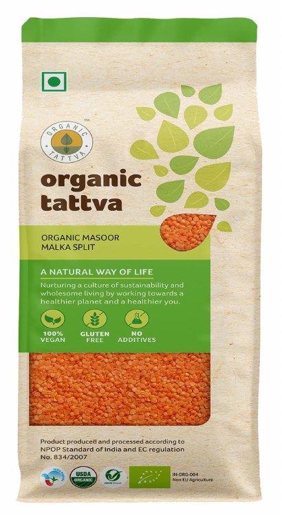 Organic Tattva Masoor Dal 4 Lbs