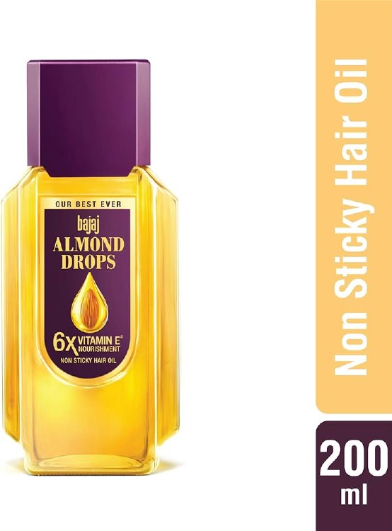 Bajaj Almond Drops Non Sticy Hair Oil 200 ML