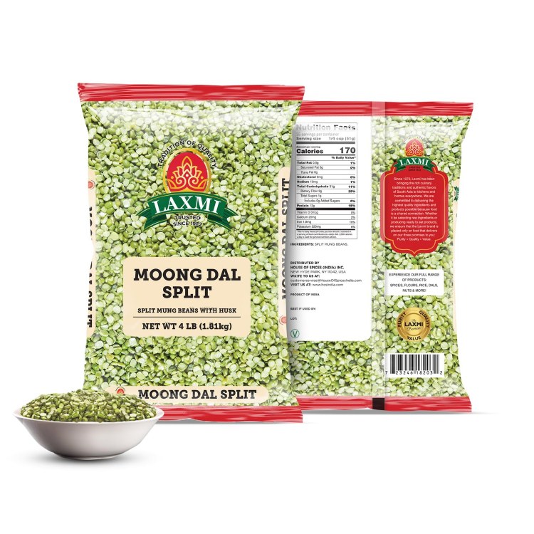 Laxmi Moong Dal Split 4 Lbs