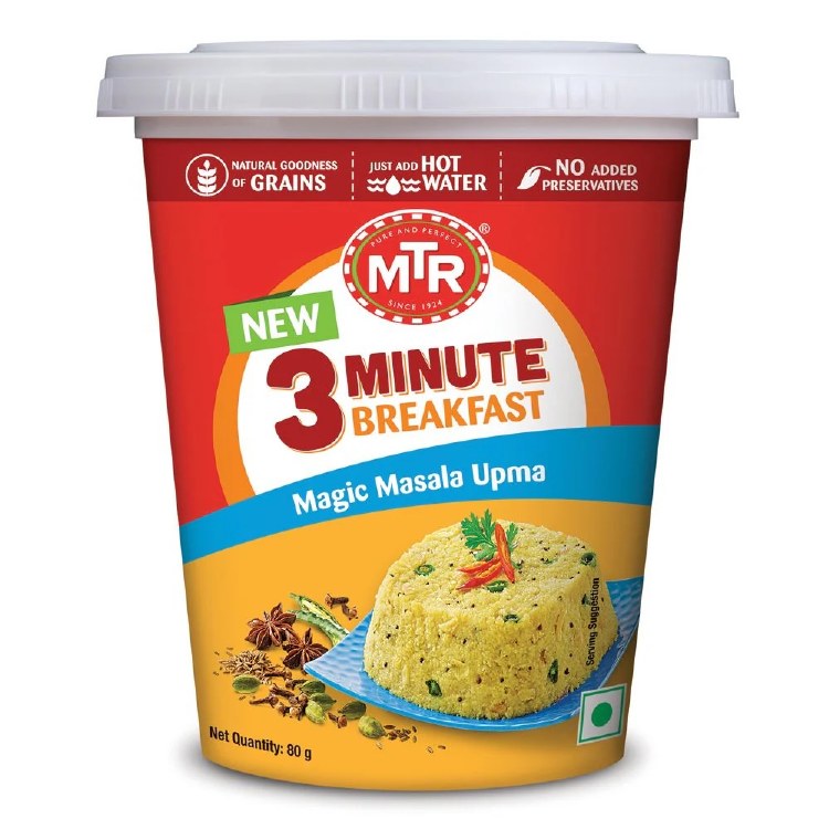 MTR 3 Minute BreakFast Magic Masala Upma 80 G