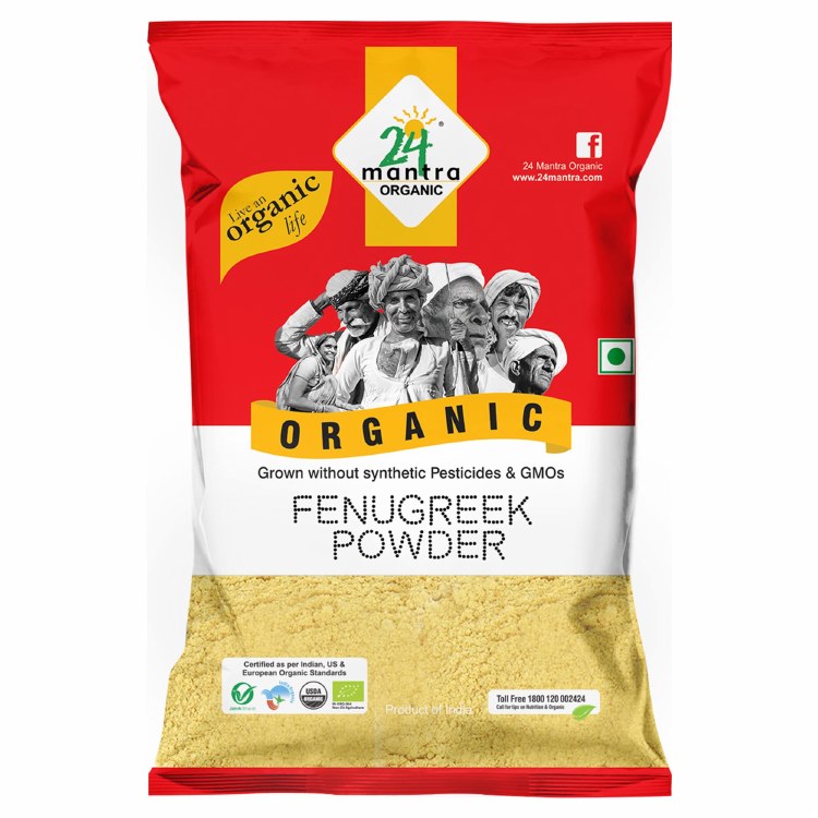 24 Mantra Organic Fenugreek Powder 7 Oz