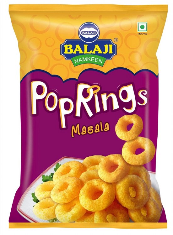 Balaji Wafers Pop Rings Masala 65 G