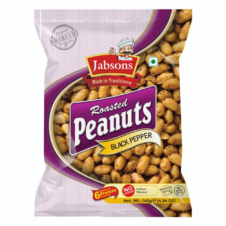 Jabsons Roasted Peanuts Black Pepper 140 G