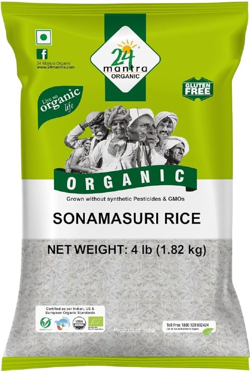24 Mantra Sona Masoori Rice 4 Lbs