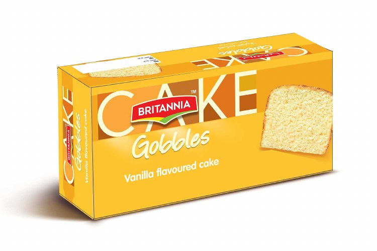 Britannia Gobbles Vanilla Flavoured Cake 250 G