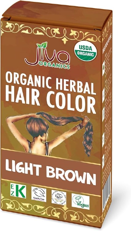 Jiva Organics Light Brown Herbal Hair Color 100 G