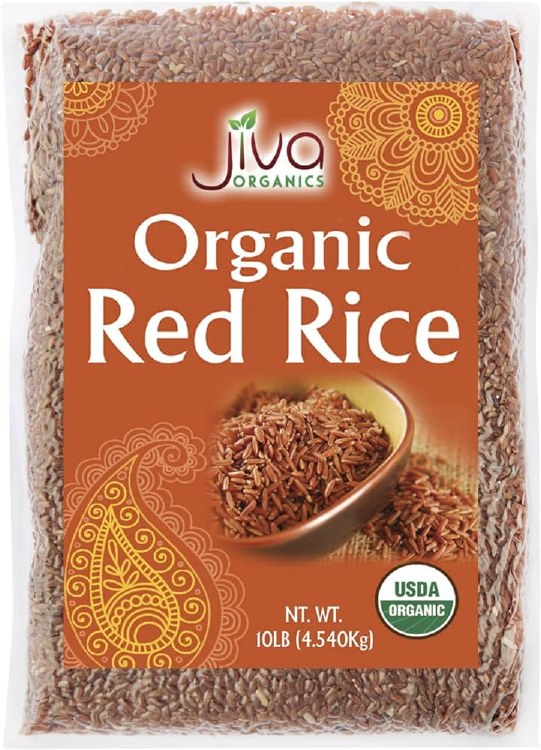 Jiva Organic Red Rice 10 Lbs