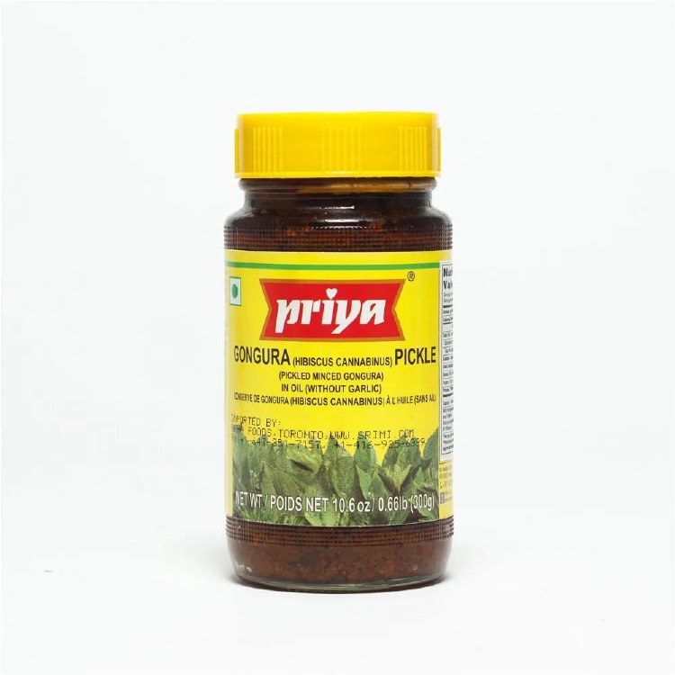 Priya Gongura Pickle Without Garlic 300 G