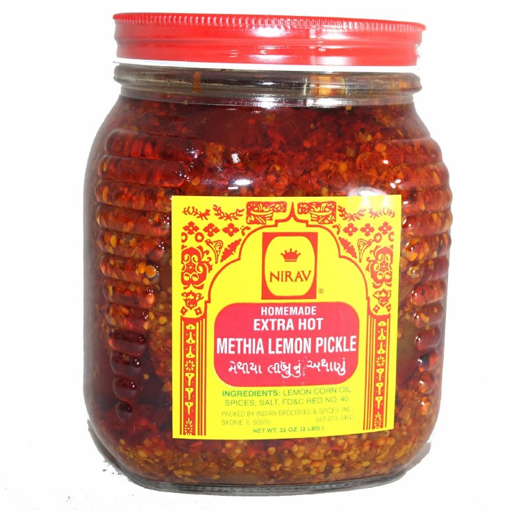 Nirav Extra Hot Methia Lemon Pickle 2 Lbs