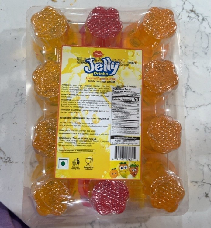 Pran Jelly Drink Assorted 75 X 12 Pcs