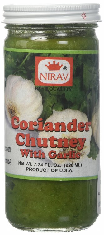 NIRAV Coriander Chutney With Garlic 8 Oz