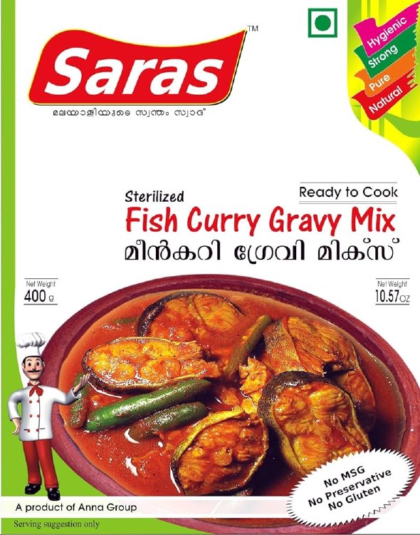 Saras Fish Curry Gravy 400 G