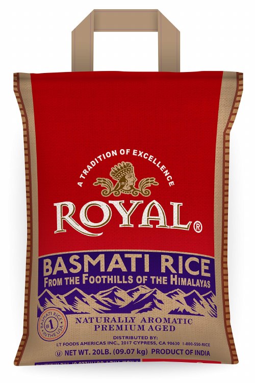 Royal Basmati Rice 20 Lbs