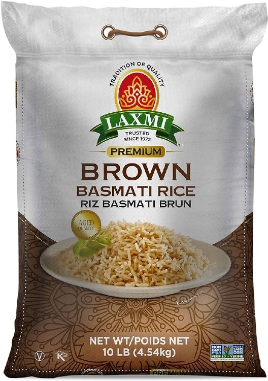 Laxmi Brown Basmati Rice 10 Lbs