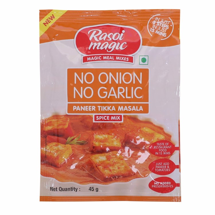 Rasoi Magic No Onion No Garlic Paneer Tikka 50 G