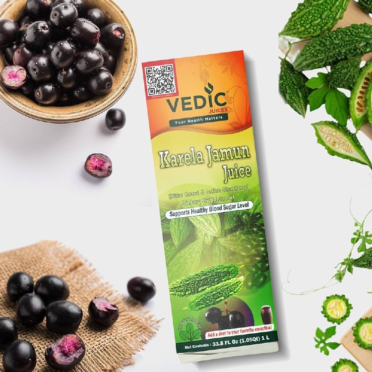 Vedic Karela Jamun Juices 1 Ltr