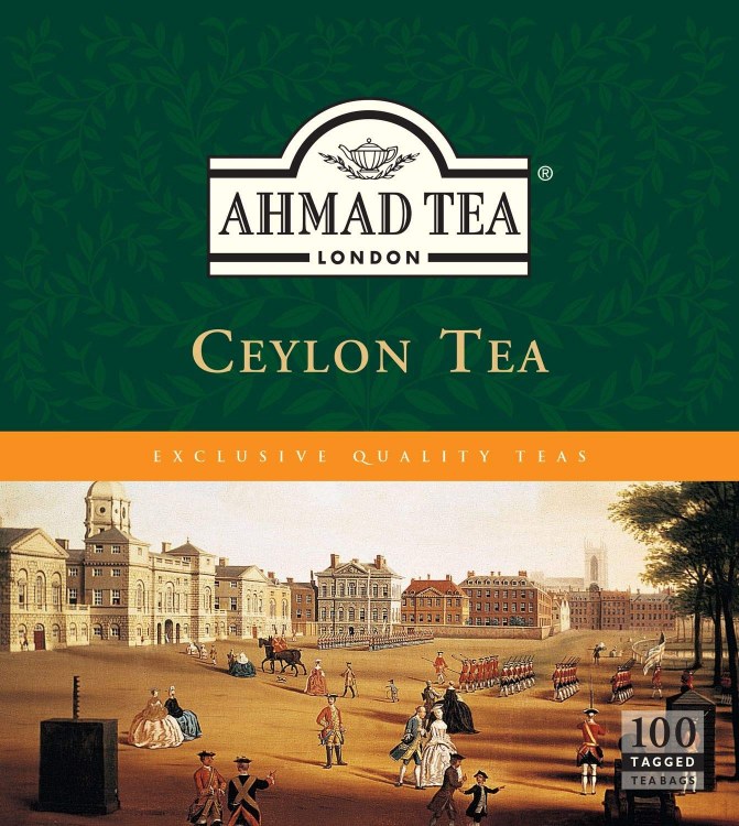 Ahmad Tea London Ceylon Tea 100 Tagged Tea Bags