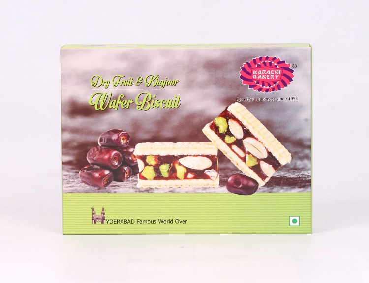 Karachi Bakery Dry Fruit & Khajoor Wafer Biscuits 250 G