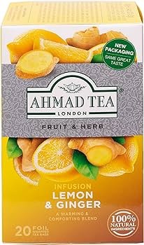 Ahmad Tea Herbal Lemon & Ginger 20 Tea Bags 40 G