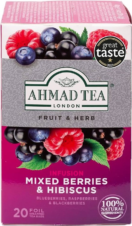 Ahmad Tea London Infusion Mixed Berries & Hibiscus 20 Tea Bags
