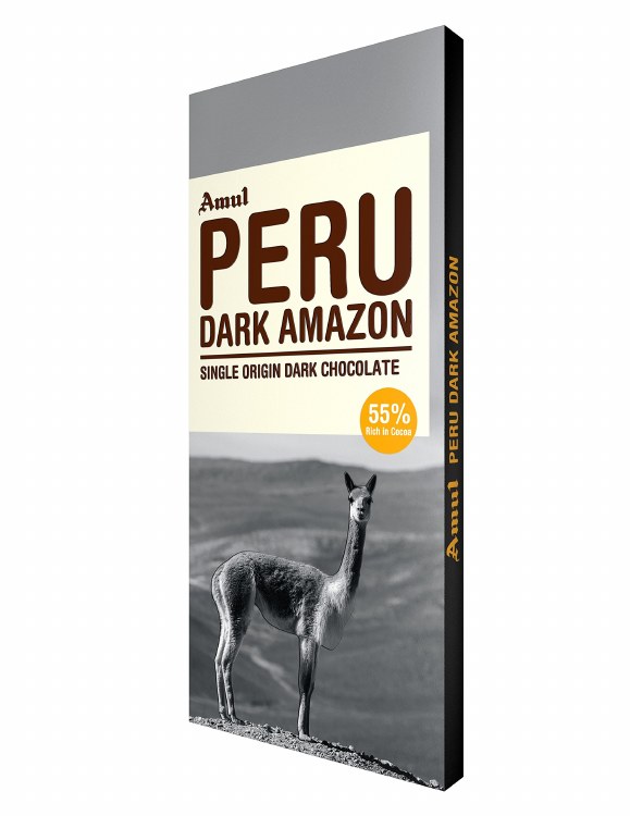 Amul Peru Dark Amazon Single Origin Dark Chocolate 125 G