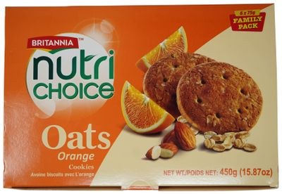 Britannia Nutri Choice Oats Orange 450G