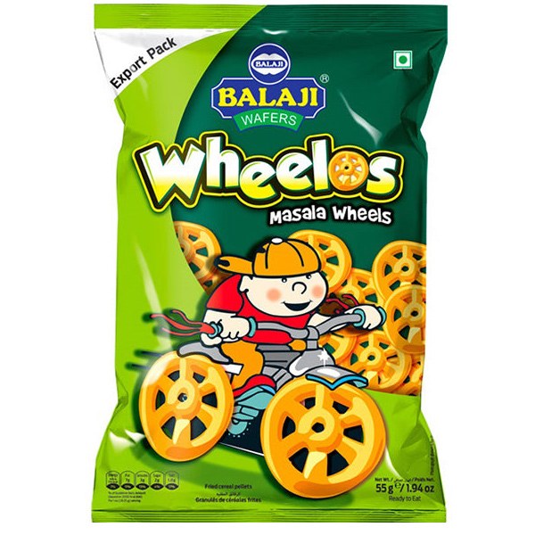 Balaji Wafers Fryums Masala Wheelos 65 G