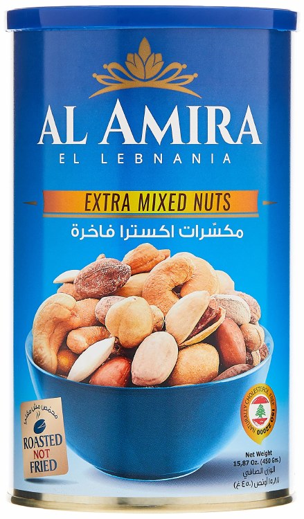 AL AMIRA EXTRA MIX Sea Salt Roasted Nuts 454 G