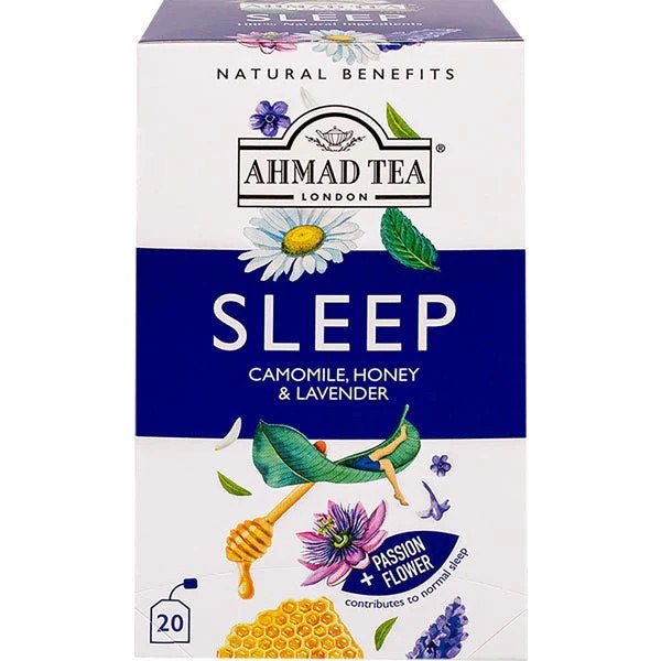 Ahmed Tea London Sleep Camomile, Honey & Lavender 20 Tea Bags 30G