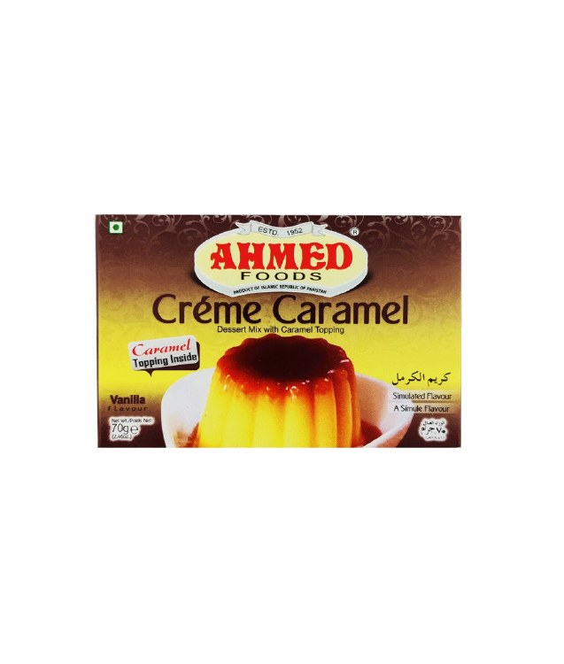 Ahmed Creme Caramel Dessert Mix With Caramel Topping 70 G