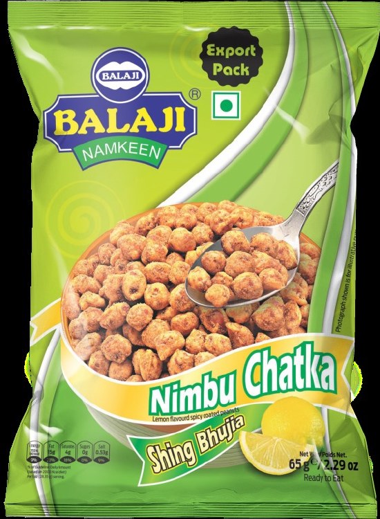 Balaji Namkeen Nimbu Chatka Shing Bhujia 65g
