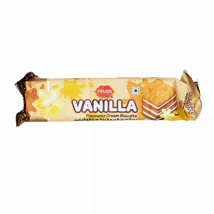 Pran Vanilla Cream Biscuits 90 G