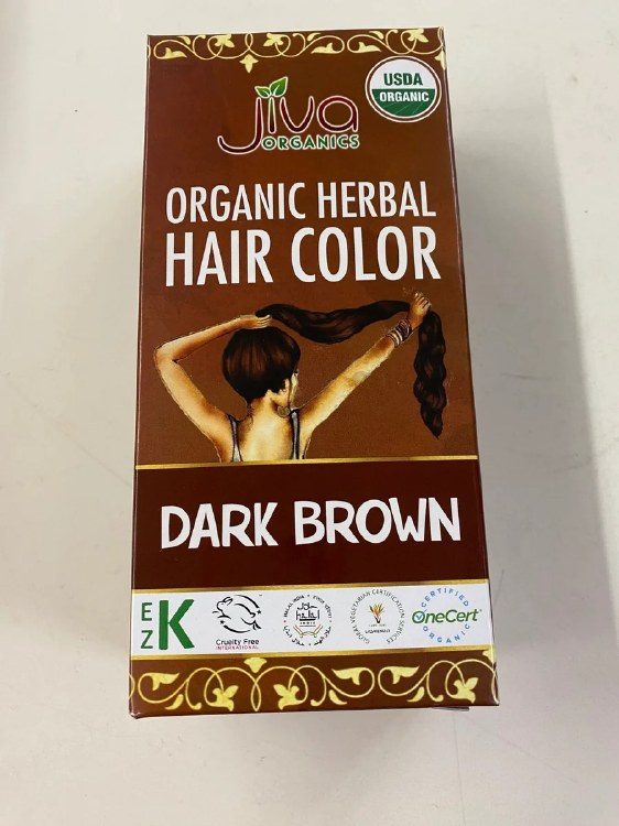 Jiva Organics Dark Brown Herbal Hair Color 100 G
