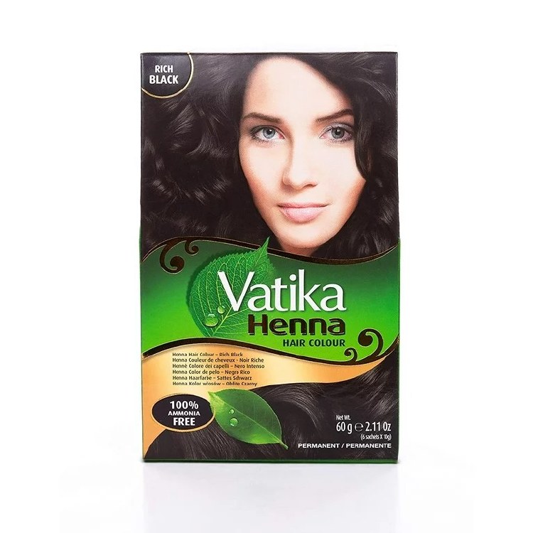 Vatika Henna Rich Black Hair Colour 60 G