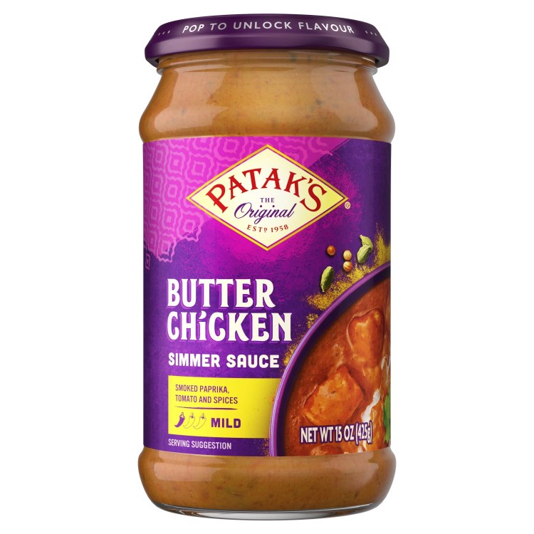 Pataks Butter Chicken Simmer Sauce Mild 425 G
