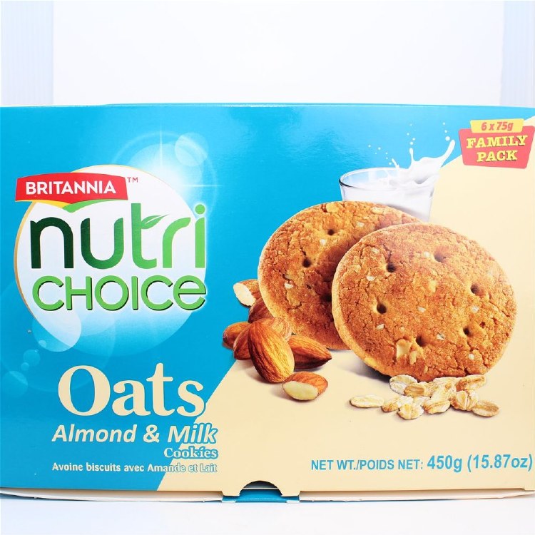 Britannia Nutri Choice Oats Almond&Milk 450 G
