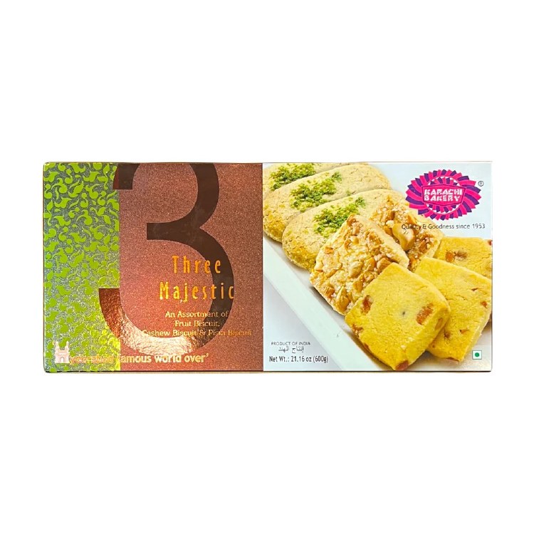Karachi Bakery Three Majestic (Cashew+Pista+Fruit) 600 G