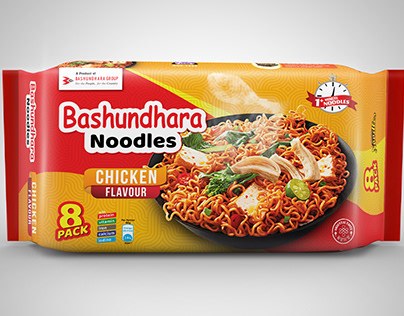 Bashundara Chicken Noodles 8 Pack