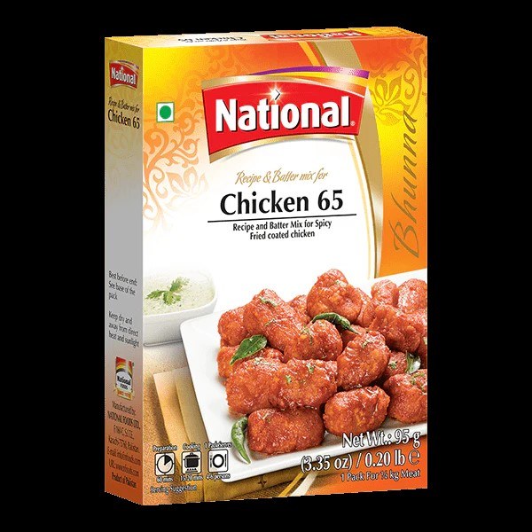 National Chicken 65 Fried Coated Chicken 95 G