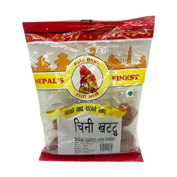Rato Bhale Sugar Coated Lapsi Candy 70 G