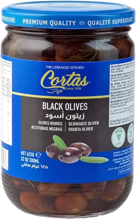 Cortas Black Olives 625 G