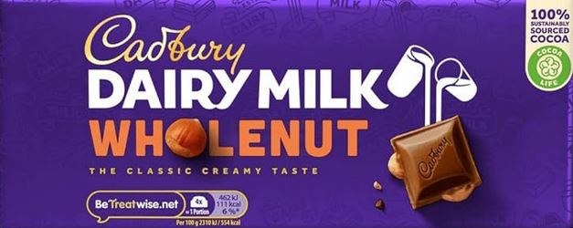 Cadbury Dairy Milk Wholenut 180 G