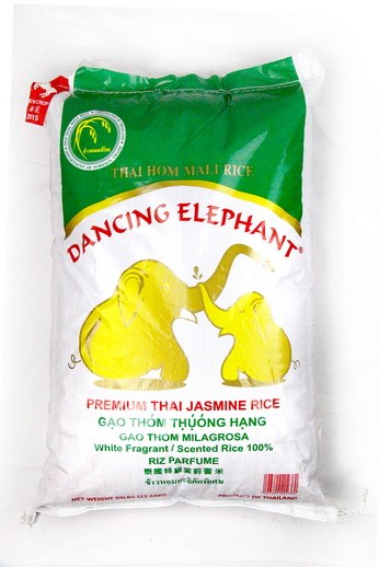 Dancing Elephant Premium Thai Jasmine Rice 20 Lbs