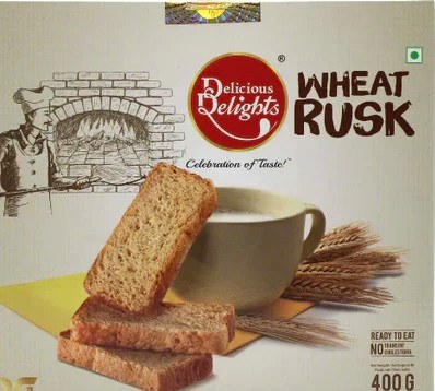Delicious Delights  Wheat Rusk 400g
