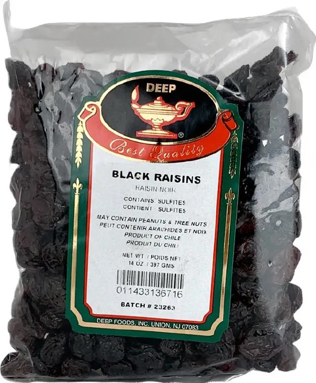 Deep Black Raisins 14 Oz