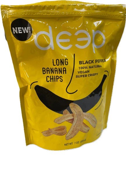 Deep Long Banana Chips (Balack Pepper) 200g