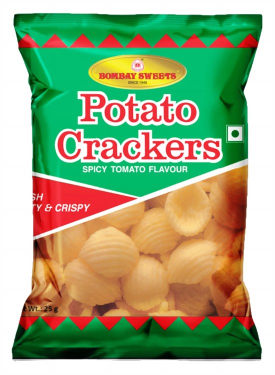 Bombay Sweets Potato Crackers Spicy Tomato Flavour 25 G