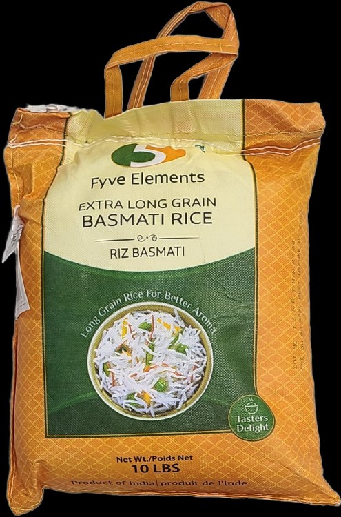 Fyve Elements Extra Long Grain Basmati Rice 10 Lbs