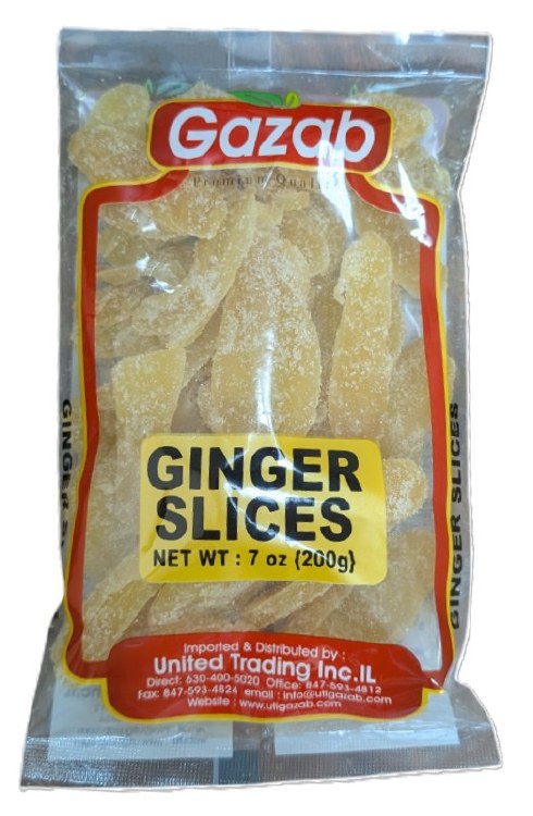 Gazab Ginger Slices 7 Oz
