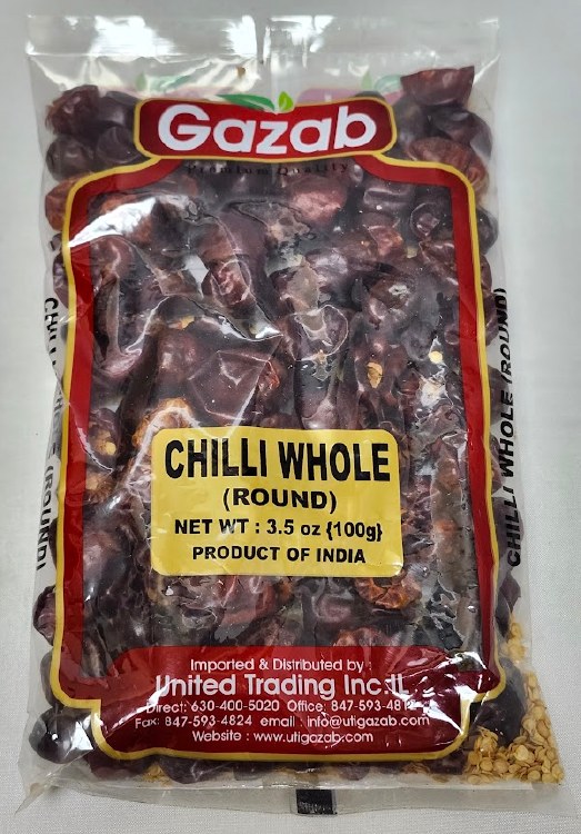 Gaz Red Chilli Whole Rou 100g